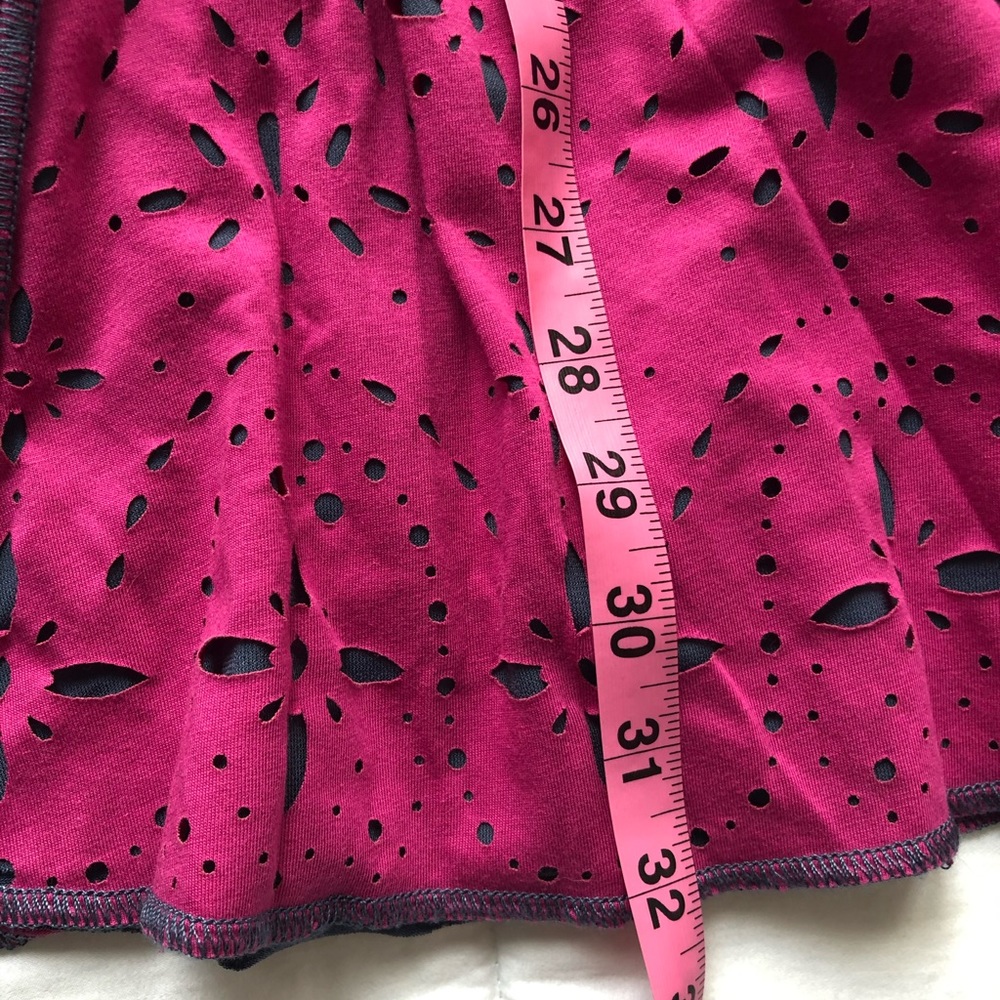 VINTAGE Free People Dress Racerback Pink Flare Mini  XS - Picture 7 of 8